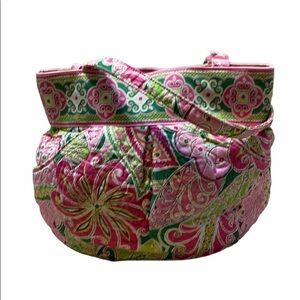 Vera Bradley Little Betsy Pinwheel Pattern HandBag